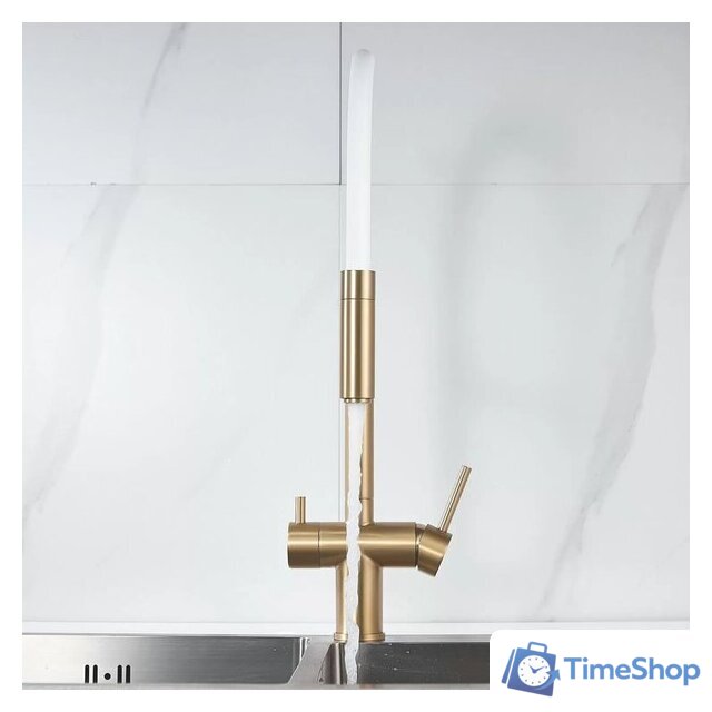 Смеситель Shevanik S178G (золотой сатин) - Изображение №11 — Интернет-магазин Time-Shop