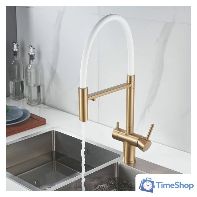 Смеситель Shevanik S178G (золотой сатин) - Изображение №8 — Интернет-магазин Time-Shop