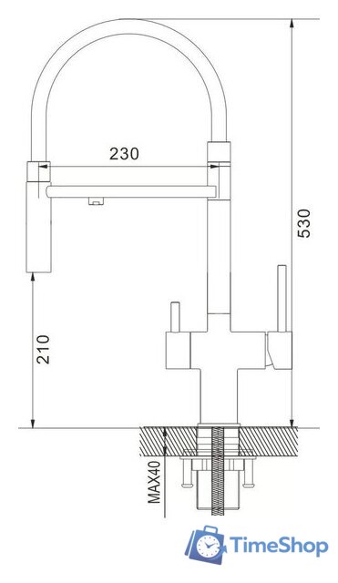 Смеситель Shevanik S178G (золотой сатин) - Изображение №12 — Интернет-магазин Time-Shop