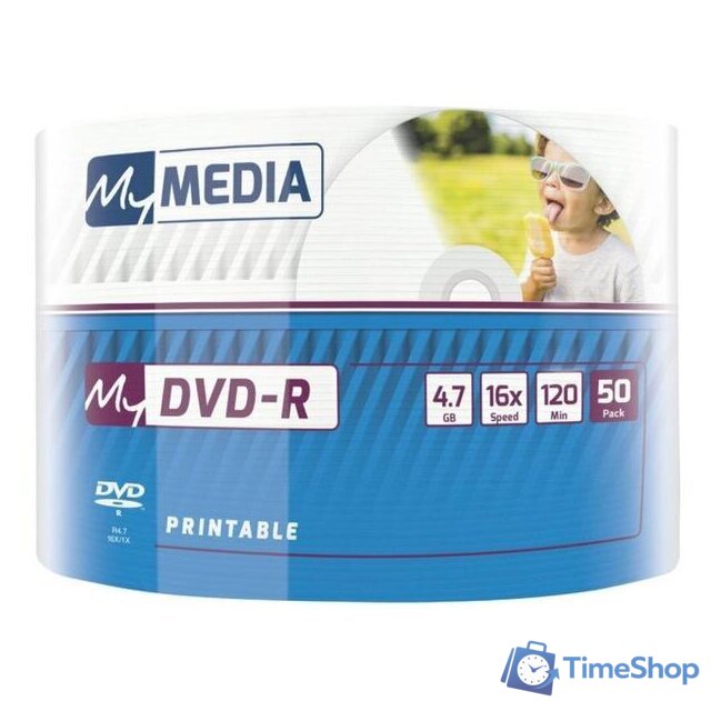 DVD-R диск MyMedia 4.7Gb 16x 69202 (50 шт.) - Изображение №1 — Интернет-магазин Time-Shop