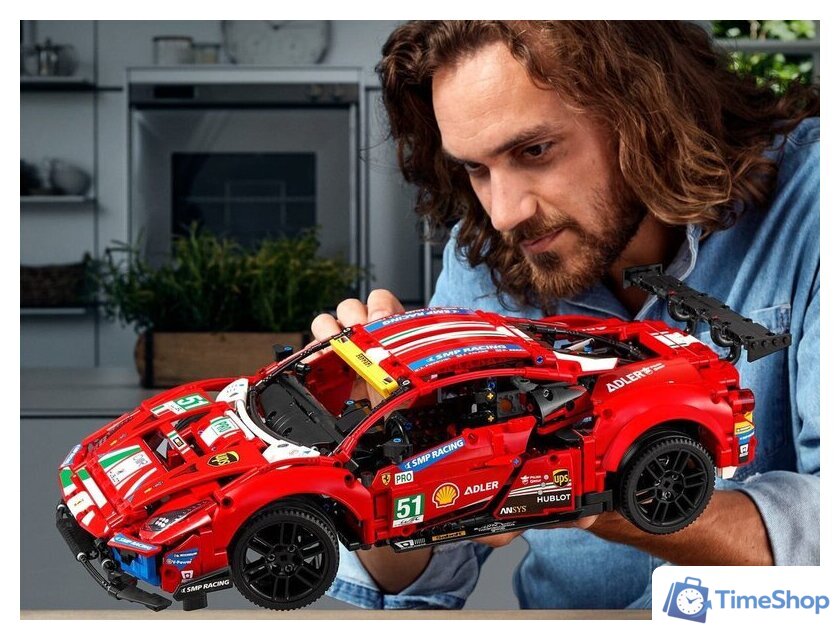 Конструктор LEGO Technic 42125 Ferrari 488 GTE AF Corse 51 - Изображение №7 — Интернет-магазин Time-Shop