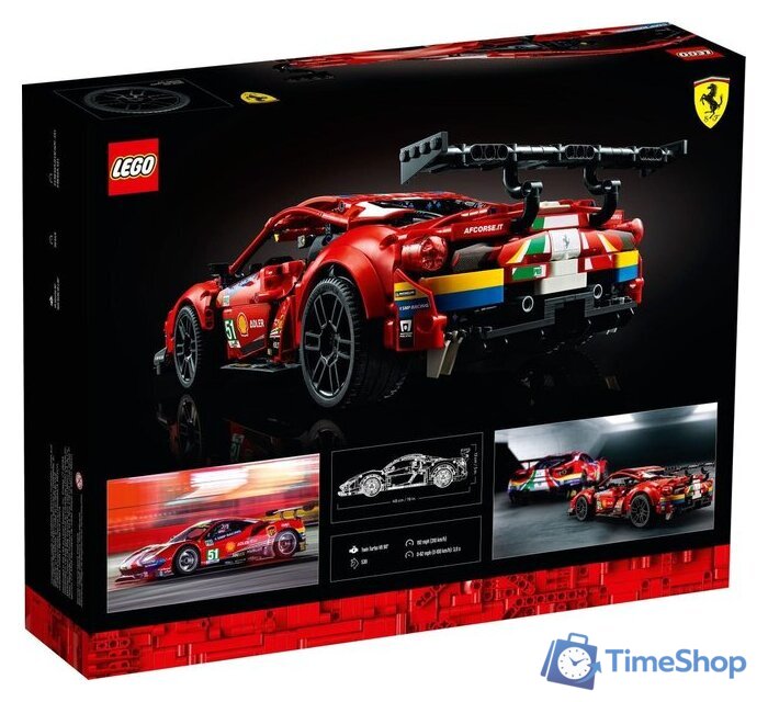 Конструктор LEGO Technic 42125 Ferrari 488 GTE AF Corse 51 - Изображение №2 — Интернет-магазин Time-Shop