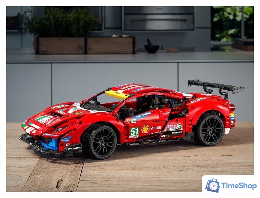 Конструктор LEGO Technic 42125 Ferrari 488 GTE AF Corse 51 - Изображение №9 — Интернет-магазин Time-Shop