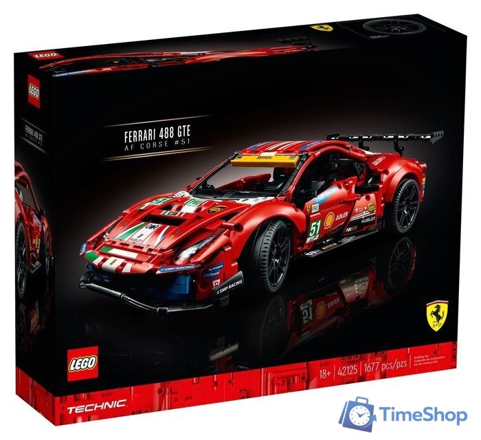 Конструктор LEGO Technic 42125 Ferrari 488 GTE AF Corse 51 - Изображение №1 — Интернет-магазин Time-Shop