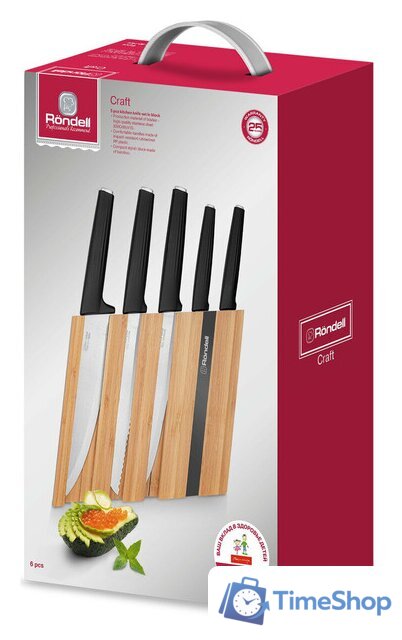 Набор ножей Rondell Craft RD-1469 - Изображение №6 — Интернет-магазин Time-Shop