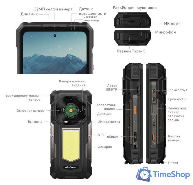 Телефон Ulefone Armor 33 12GB/512GB (черный) - Изображение №7 — Интернет-магазин Time-Shop