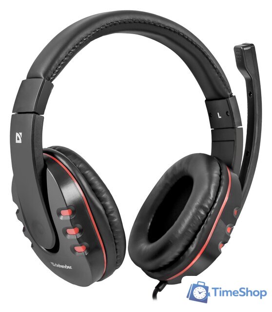 Наушники Defender Warhead G-160 (черный/красный) - Изображение №1 — Интернет-магазин Time-Shop
