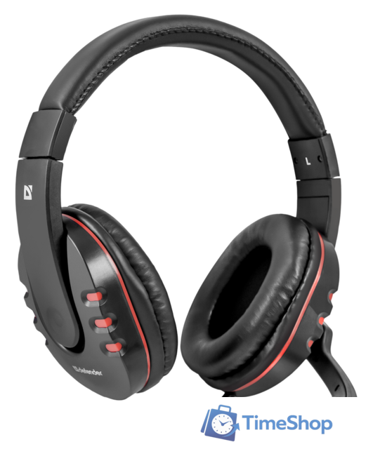 Наушники Defender Warhead G-160 (черный/красный) - Изображение №2 — Интернет-магазин Time-Shop