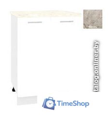 Шкаф напольный Кортекс-мебель Корнелия Лира НШ60р (белый/марсель) - Изображение №1 — Интернет-магазин Time-Shop