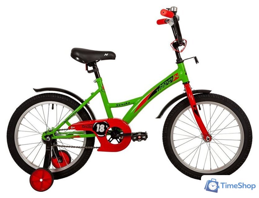 Детский велосипед Novatrack Strike 18 2022 183STRIKE.GN22 (зеленый) - Изображение №1 — Интернет-магазин Time-Shop