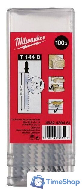 Набор пильных полотен Milwaukee 4932430461 (100 предметов) - Изображение №1 — Интернет-магазин Time-Shop