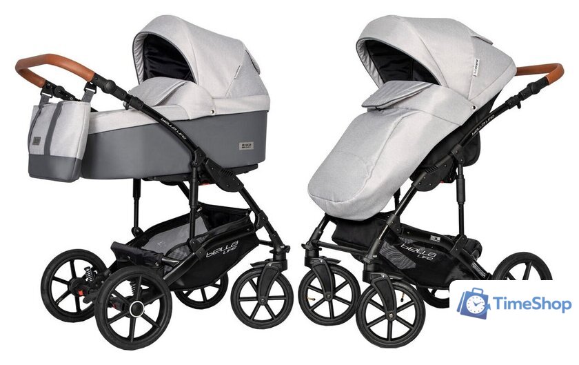 Универсальная коляска Riko Basic Bella Life (2 в 1, 01, grey fox) - Изображение №1 — Интернет-магазин Time-Shop