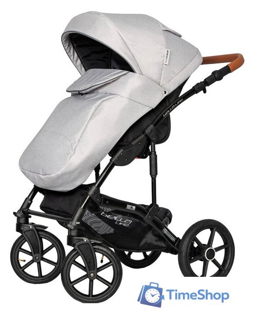 Универсальная коляска Riko Basic Bella Life (2 в 1, 01, grey fox) - Изображение №5 — Интернет-магазин Time-Shop