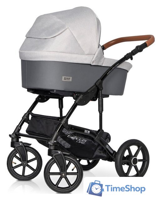 Универсальная коляска Riko Basic Bella Life (2 в 1, 01, grey fox) - Изображение №3 — Интернет-магазин Time-Shop