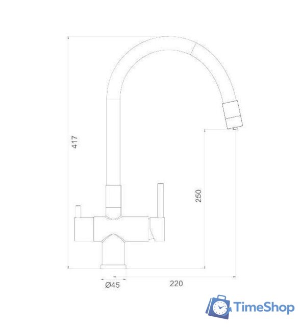 Смеситель Gappo G4398-39 - Изображение №2 — Интернет-магазин Time-Shop