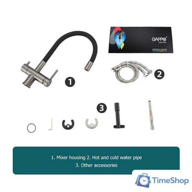 Смеситель Gappo G4398-39 - Изображение №5 — Интернет-магазин Time-Shop