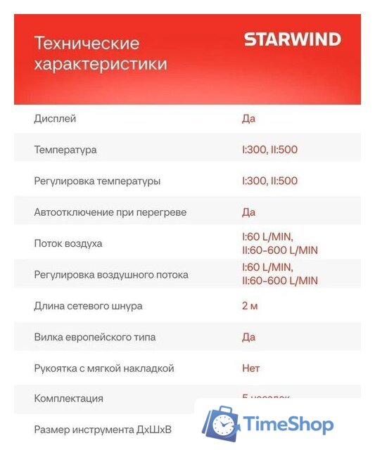 Промышленный фен StarWind HG2000RLS5 - Изображение №8 — Интернет-магазин Time-Shop