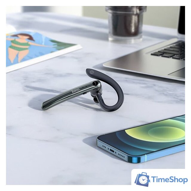 Bluetooth гарнитура Hoco S19 (черный) - Изображение №4 — Интернет-магазин Time-Shop