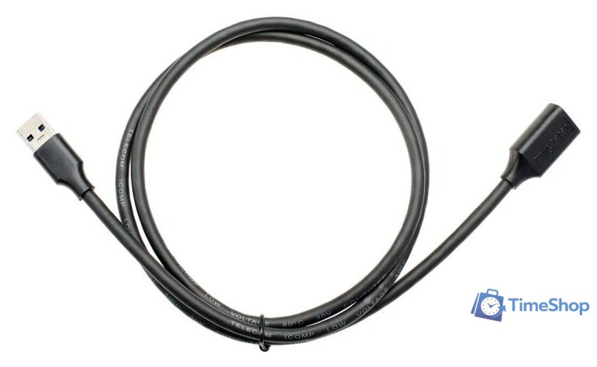 Удлинитель Telecom USB Type-A TUS708-1m (1 м, черный) - Изображение №12 — Интернет-магазин Time-Shop