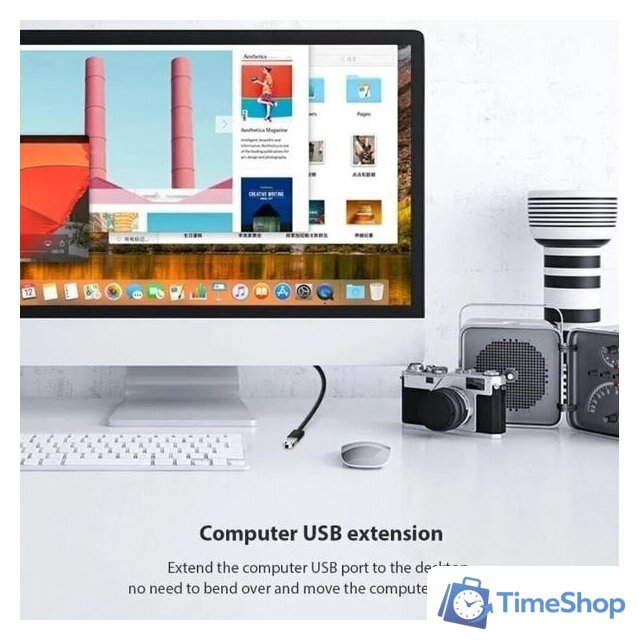 Удлинитель Telecom USB Type-A TUS708-1m (1 м, черный) - Изображение №5 — Интернет-магазин Time-Shop