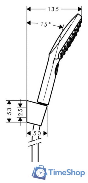 Душевой гарнитур  Hansgrohe Raindance Select E 120 [26720000] - Изображение №2 — Интернет-магазин Time-Shop