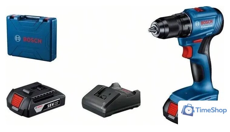 Дрель-шуруповерт Bosch GSR 185-LI Professional 06019K3080 (с 2-мя АКБ, кейс) - Изображение №1 — Интернет-магазин Time-Shop