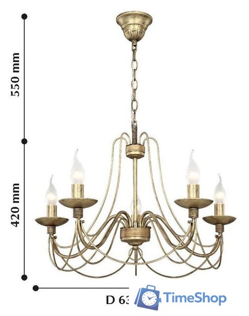 Подвесная люстра Favourite F-Promo Chateau 2163-5P - Изображение №4 — Интернет-магазин Time-Shop