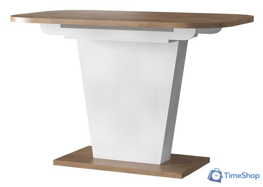 Кухонный стол ЭлиГард Sheldon 118(157)х72х76 (дуб натуральный) - Изображение №1 — Интернет-магазин Time-Shop