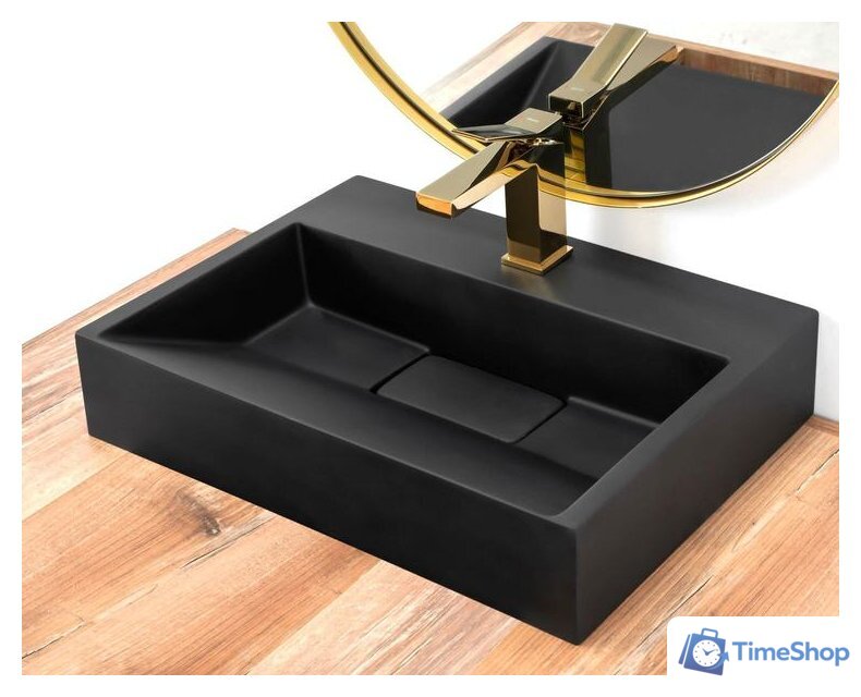 Умывальник Rea Goya 50 (черный) - Изображение №4 — Интернет-магазин Time-Shop