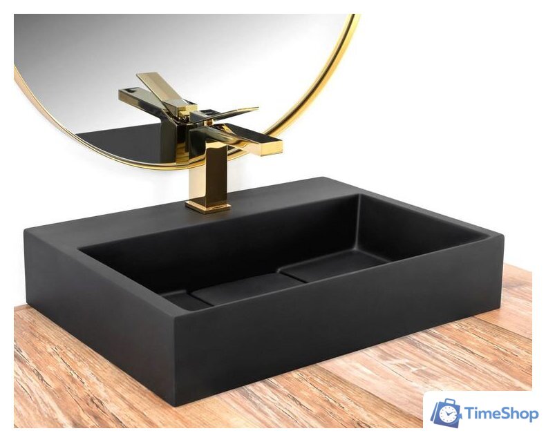 Умывальник Rea Goya 50 (черный) - Изображение №2 — Интернет-магазин Time-Shop