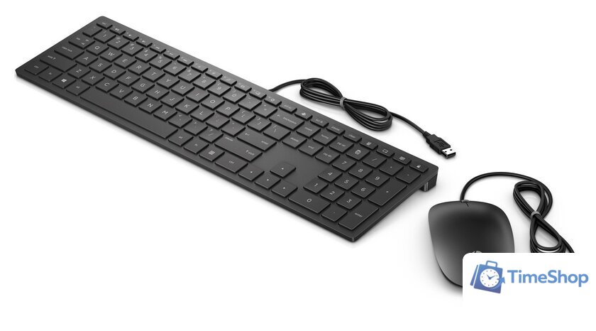 Офисный набор HP Pavilion 400 (клавиатура + мышь, черный) - Изображение №2 — Интернет-магазин Time-Shop