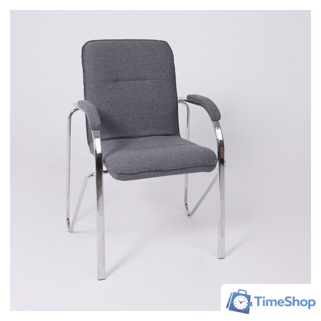 Офисный стул AksHome Samba AKS-1 (Leto 68 темно-серая ткань, мягкие подлокотники) - Изображение №13 — Интернет-магазин Time-Shop