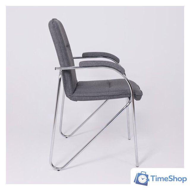 Офисный стул AksHome Samba AKS-1 (Leto 68 темно-серая ткань, мягкие подлокотники) - Изображение №6 — Интернет-магазин Time-Shop