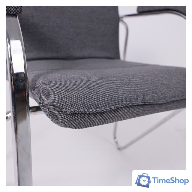 Офисный стул AksHome Samba AKS-1 (Leto 68 темно-серая ткань, мягкие подлокотники) - Изображение №9 — Интернет-магазин Time-Shop