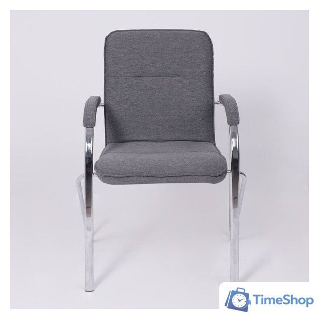 Офисный стул AksHome Samba AKS-1 (Leto 68 темно-серая ткань, мягкие подлокотники) - Изображение №4 — Интернет-магазин Time-Shop