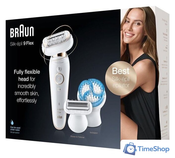 Эпилятор Braun Silk-epil 9 Flex SES 9010 - Изображение №7 — Интернет-магазин Time-Shop