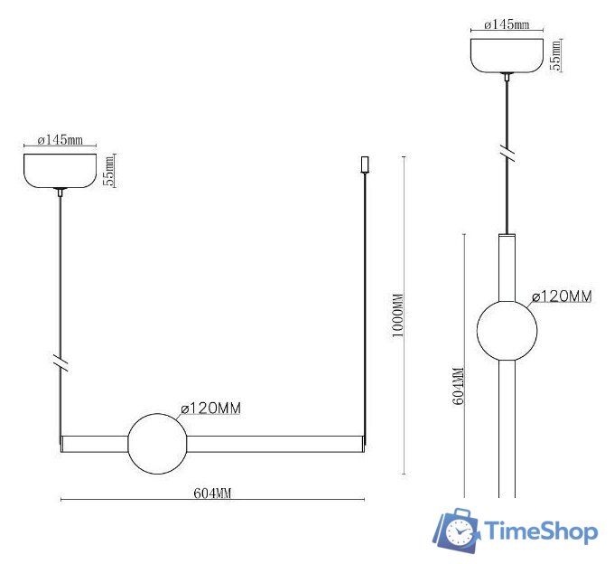 Подвесная люстра Moderli Eclipse V10698-PL - Изображение №8 — Интернет-магазин Time-Shop