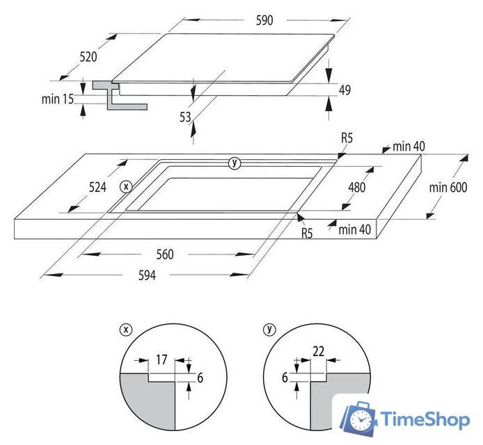 Варочная панель Gorenje GI6442BSCE - Изображение №3 — Интернет-магазин Time-Shop