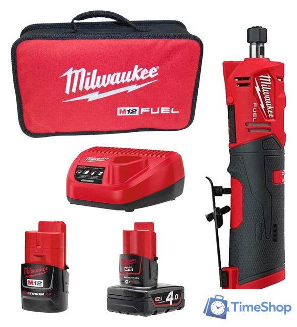 Прямошлифовальная машина Milwaukee M12 Fuel FDGS-422B 4933471436 (с 2-мя АКБ 2 Ah, 4 Ah) - Изображение №1 — Интернет-магазин Time-Shop