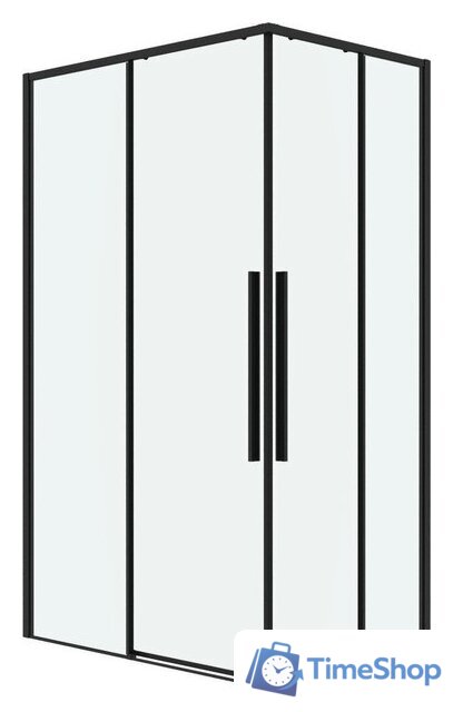 Душевой уголок Grossman Galaxy 80x80x195 300.K33.01.8080.21.00 (черный матовый/прозрачное стекло) - Изображение №1 — Интернет-магазин Time-Shop