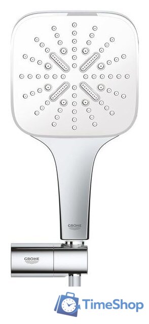 Душевой гарнитур  Grohe Rainshower SmartActive 130 Cube 26588LS0 - Изображение №3 — Интернет-магазин Time-Shop