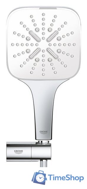 Душевой гарнитур  Grohe Rainshower SmartActive 130 Cube 26588LS0 - Изображение №3 — Интернет-магазин Time-Shop