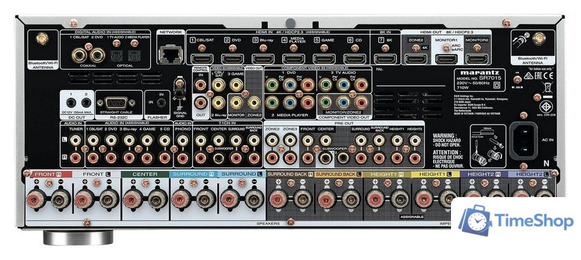 AV ресивер Marantz SR7015 (серебристый) - Изображение №3 — Интернет-магазин Time-Shop
