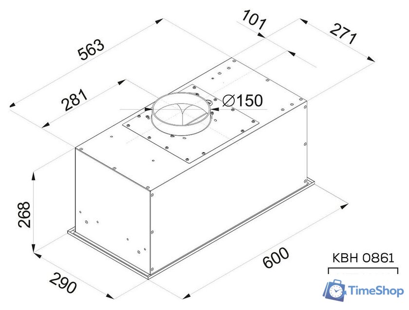 Кухонная вытяжка Kernau KBH 0861 W - Изображение №7 — Интернет-магазин Time-Shop