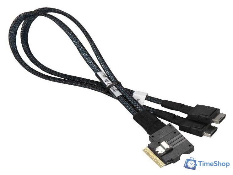 Кабель Supermicro Slimline SAS x8 to 2x OCuLink (x4) 36 см - Изображение №2 — Интернет-магазин Time-Shop