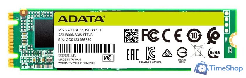SSD ADATA Ultimate SU650 1TB ASU650NS38-1TT-C - Изображение №1 — Интернет-магазин Time-Shop
