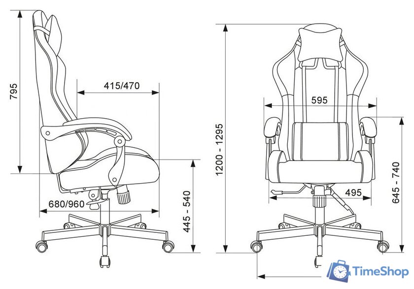 Офисное кресло Knight Terminator (розовый Velvet 36) - Изображение №18 — Интернет-магазин Time-Shop