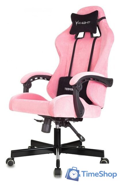 Офисное кресло Knight Terminator (розовый Velvet 36) - Изображение №3 — Интернет-магазин Time-Shop