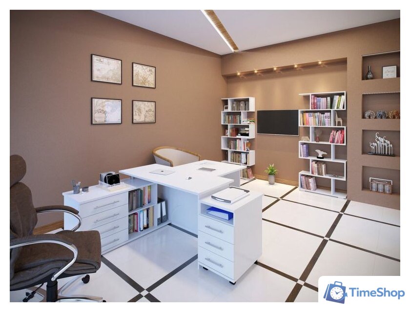 Стеллаж Сокол СТ-1 (белый) - Изображение №2 — Интернет-магазин Time-Shop