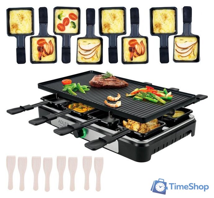 Раклетница Adler AD 6616 - Изображение №12 — Интернет-магазин Time-Shop